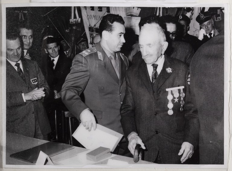 Gattatico-Reggio Emilia, 27-30 marzo 1970, Funerali di Alcide Cervi, Alcide Cervi in una occasione pubblica